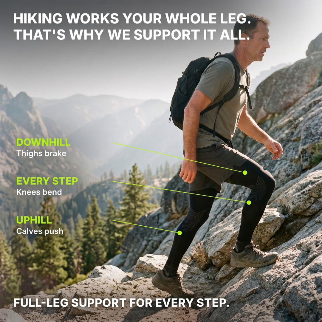 Hikers Leg Compression Sleeves (1 Sleeve)